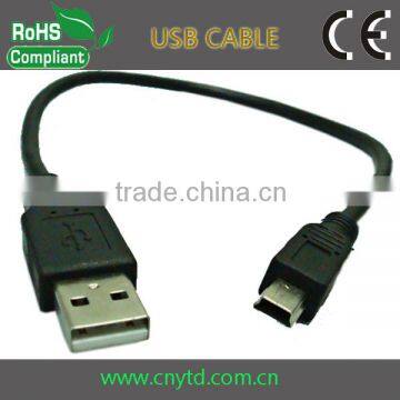 USB 2.0 data line usb charging cable a male to mini 5p connector