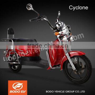 Cyclone EEC Approved Powerful Electric Scooter Motorcycle Cruiser 55km/h Mileage Range 50km/charge