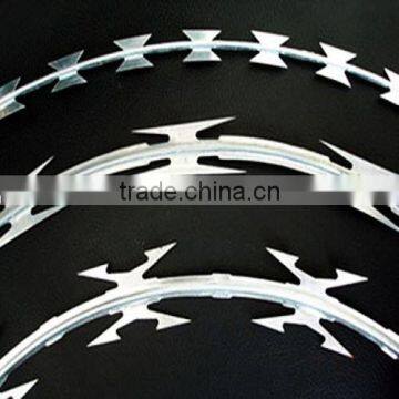 best quality and price barbed wire razor wire mesh wall spike