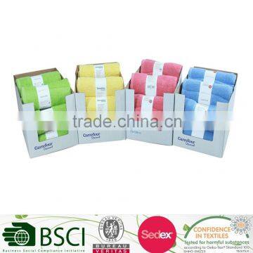 Promotional Plain Color Dobby Face Towel PDQ Tray Pack