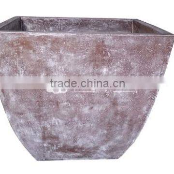 Light Cement Atlantis Outdoor Square Pot