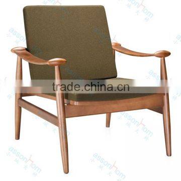 Living Room Chair Wooden Lounge Chair #AWF28