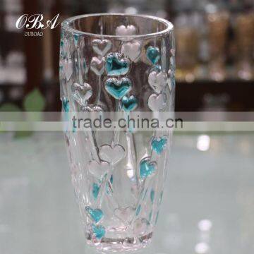 Crystal glass vase large fashion Home Furnishing modern European living Decor floral floral ornaments Wedding Vase