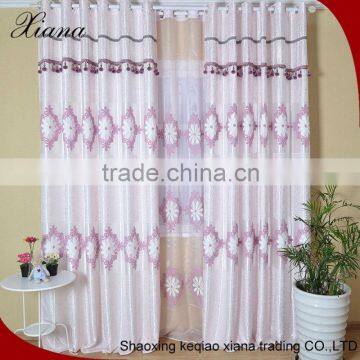 XIANA style Deluxe elegant colors of embroidery curtains linen curtains