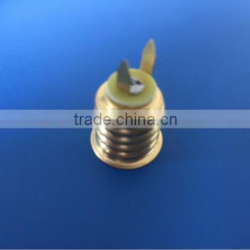 cheap good quality E14 brass strip lamp base holder