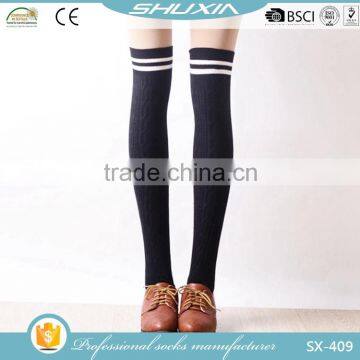 SX-409 Cheap Knee High Socks Young Woman Cute Teen Girl Cartoon Tube Socks Japanese Style Nylon and Silk Foot Sexy Stockings photo-3
