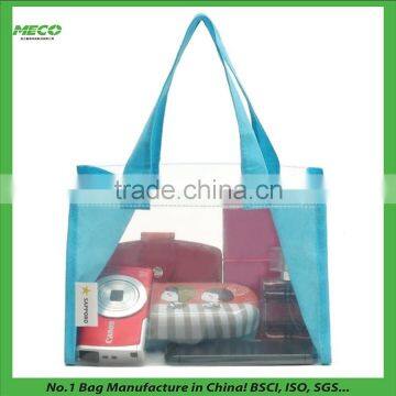 BSCI Factory Supply PVC Bag Transparent, custom design/size is welcome