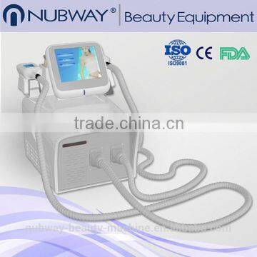 OEM&ODM supplier big rotating screen 2 handles mini portable salon cryolipolysis machine