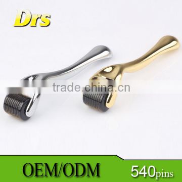 Titanium alloy needle derma roller hair with gold plate needle