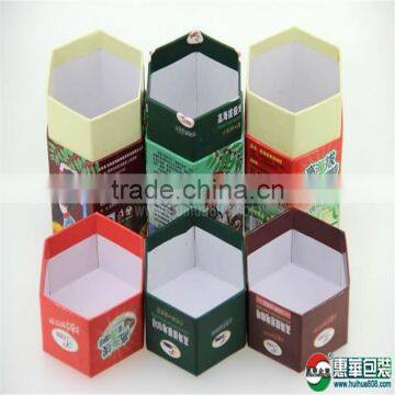 custom printed paper can with plastic lid for cookies packaging