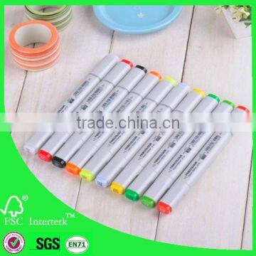 Professional double nib design marker set of 8pcs