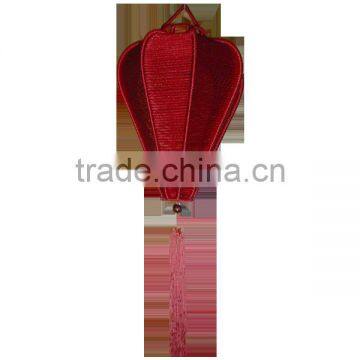 Brilliant red colored silk lantern Vietnam