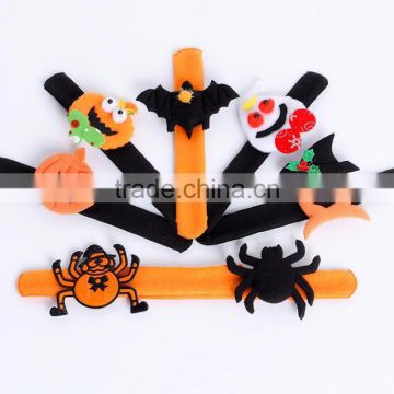 Shrapnel + Flannel San Wristband with Bat Pumpkin Ghost for Halloween Party School Kids Gift