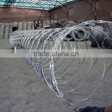 Galvanized Razor Barbed wire with clips