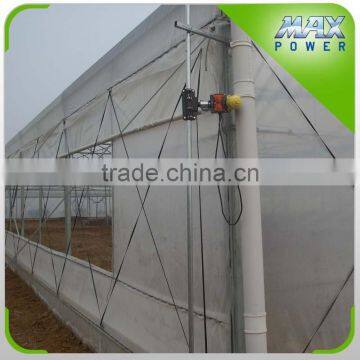 Poly film greenhouse roll up-greenhouse natural ventilation