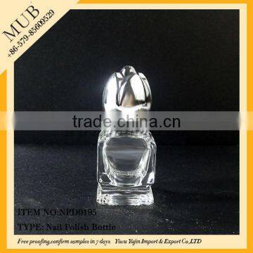 10/15ml Glass Skull Empty Nail Polish Glass Bottle photo-1