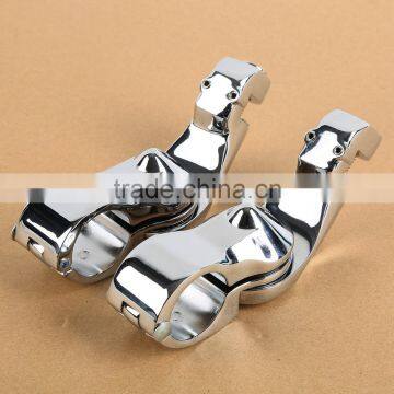 Universal 32mm 1.25" Short Angled Adjustable Highway Peg Mount Kit For Har-ley photo-2
