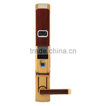 Smart Biometric Card Password code door lock with intelligent Single Latch