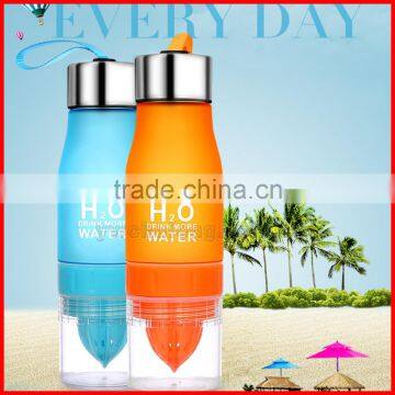Lemon Cup Water Bottle 650ml Multi Color H2O Drink More Water Drinking Bottle photo-5