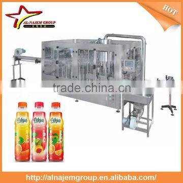 2016 Chinese manufacture Full automatic fruit juce hot filling machine