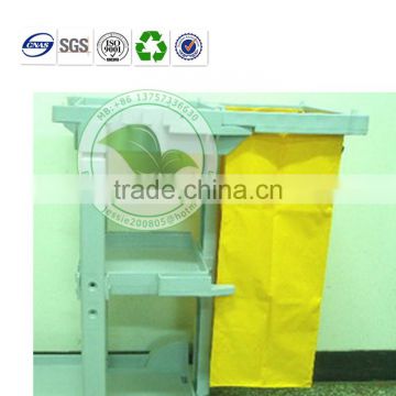 Custom Economic Yellow Vinyl Cleaning Trolley Rubbish Bag