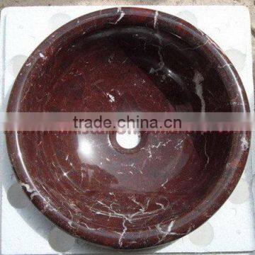 UNIQUE ZEBRA RED MARBLE SINKS