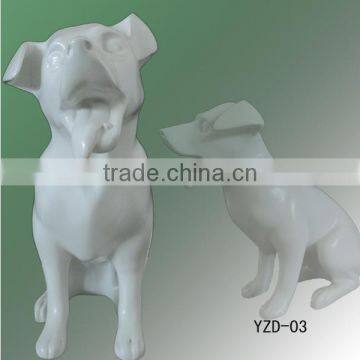 Lifelike dog mannequin for display