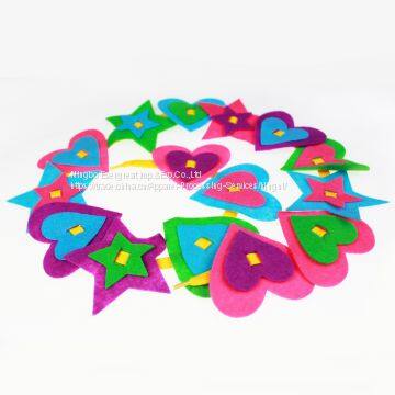 Heart Shape Felt Assortment Chain photo-2