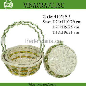 Honey Christmas Gift Basket with Handle for hot sales