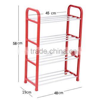 N282 Shoe Storage Cabinet Plastic + Metal Shoe Rack photo-6