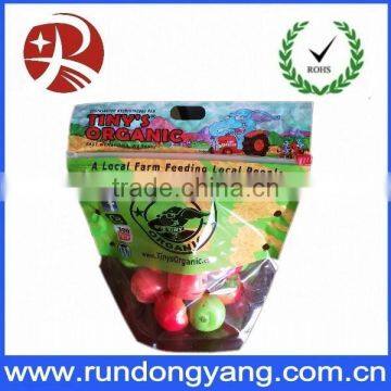 CPP Plastic Stand up Pouch Slider Zip Lock Protection Fruit Bag for Grape