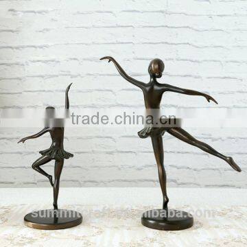 Elegant Resin Ballerina Figurine Bronze Ballerina Sculpture photo-3