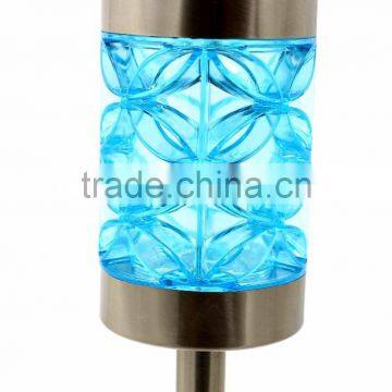 12pk Stainless Steel Solar Deco Garden Lawn LED Path Light photo-2