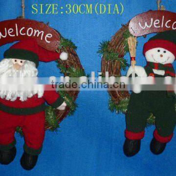 holiday items/ Christmas gift polyester rattan loop/vine loop/ Christmas decoration