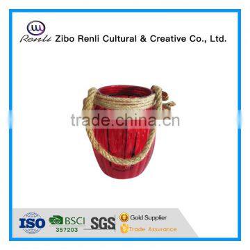 Colored Hanging Decorative Glass Candle Jar Designer for Home&Gardon