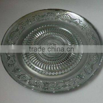 8inch electroplated glass round tealight holders