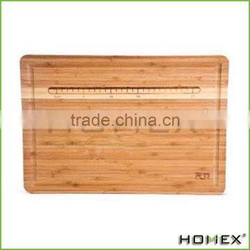 Easylife Organic Bamboo Cutting Board With Ruler, Extra Large & Medium Size Set, All-Natural