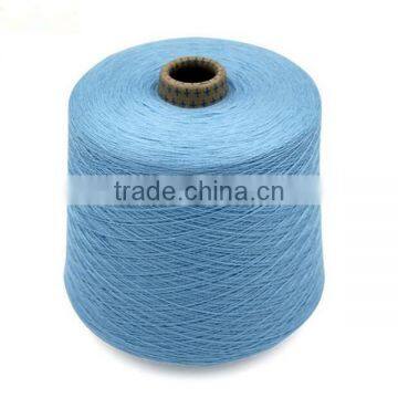 100% Compact Spinning Mercerized Cotton Yarn Colored Yarn 32s/2 for Weaving