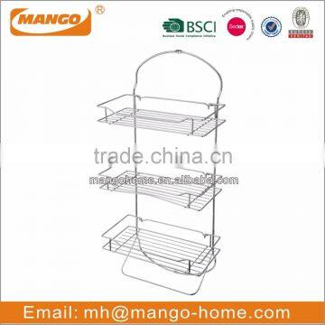 Chrome Plating Metal Wire Wall Mounted Bathroom Shelf photo-6
