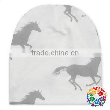 2017 new design white grey unicorn baby hats for girls