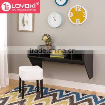 Floating Desk Storage Modern Wall Computer Desk Floating Hanging Shelving Space Saver Wall Mounted Desk photo-3