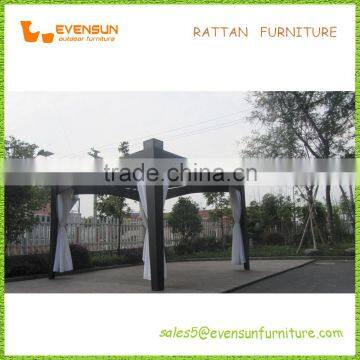 Synthetic Rattan Showerproof Gazebo With Curtain photo-2