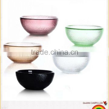 colored glass bowl