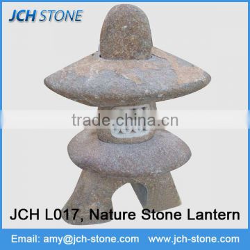 Japanese style granite stone lanterns