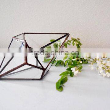 Geometric Shape Glass Terrarium Plant Holder photo-3