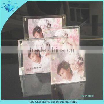 Pop Clear Acrylic Combine Photo Frame
