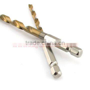 13pcs/set Titanium Coated HSS Twist Drill Bit Set for Metal Power Tools Drill Accessories With 1/4" Hex Shank photo-5