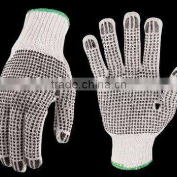 cotton gloves with PVC dotted