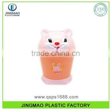 Unique Design Small Size Squirrel Shape Plastic Dustbin