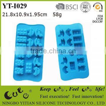 silicone cute ice cube trays for kids